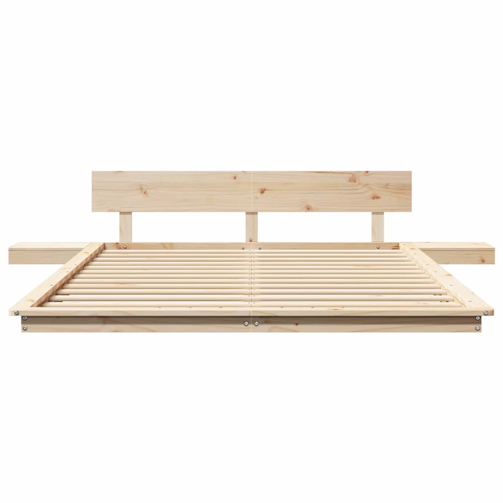 Bettgestell Braun 150 x 200 cm Holz