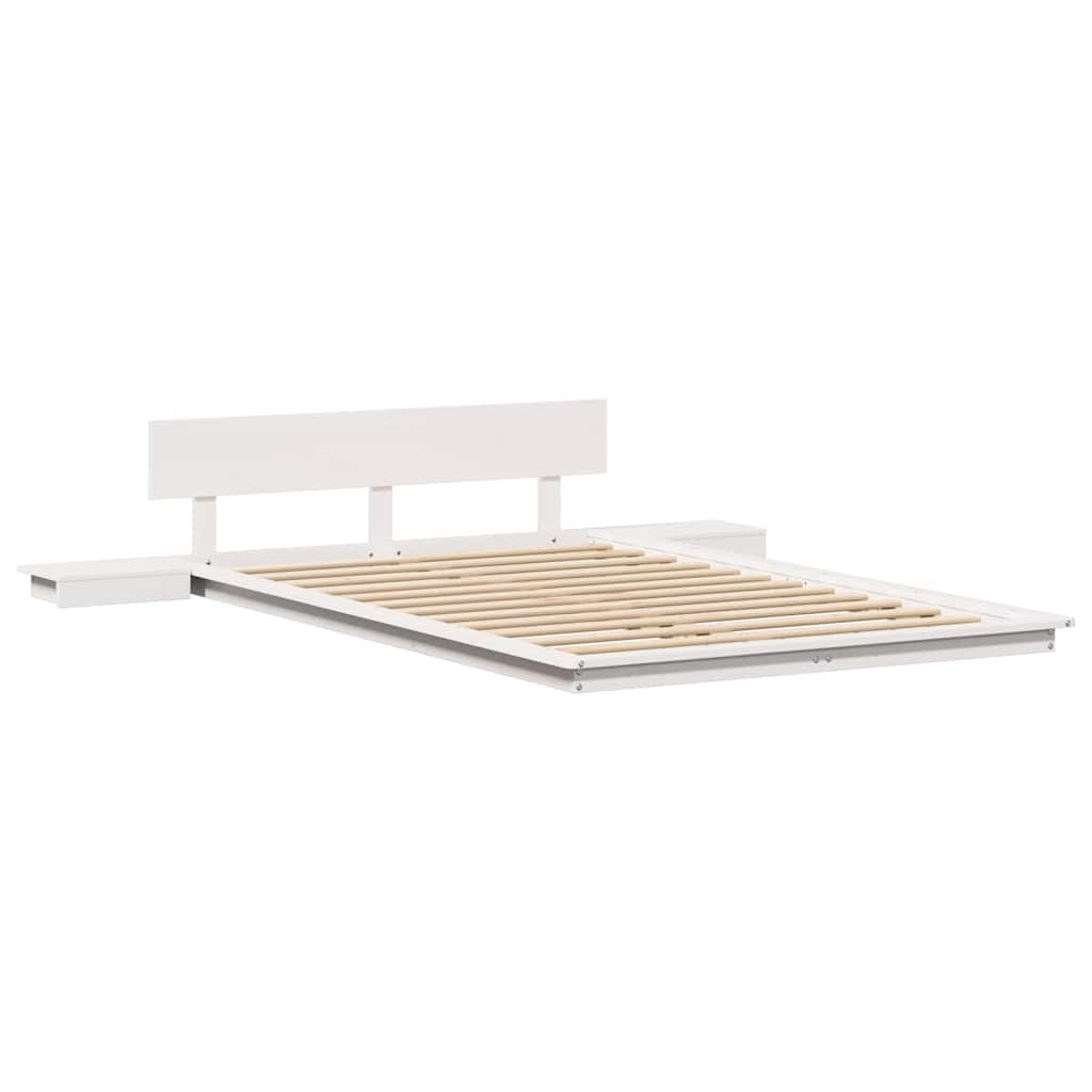 Bettgestell Weiß 120 x 200 cm Holz