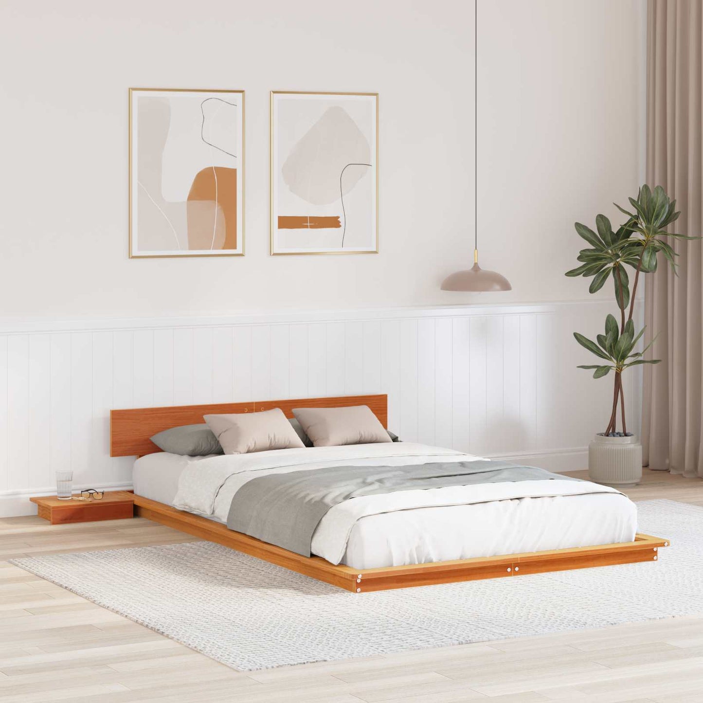 Bettgestell Braun 120 x 200 cm Holz