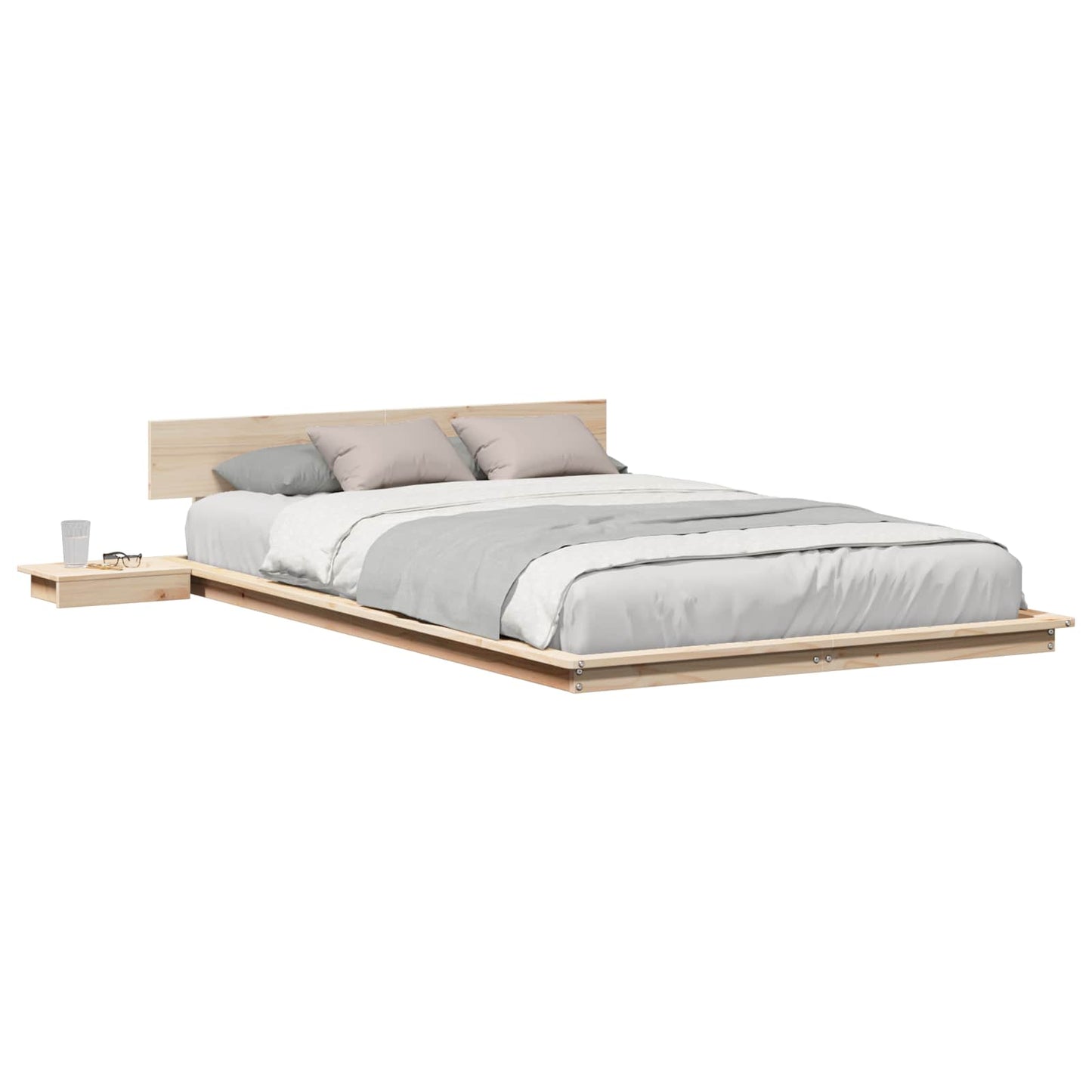 Bettgestell Braun 140 x 190 cm Holz