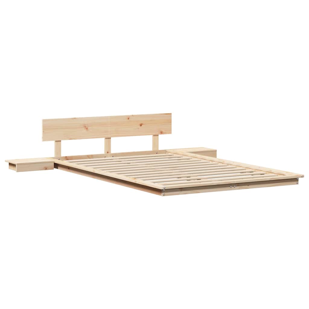 Bettgestell Braun 140 x 190 cm Holz