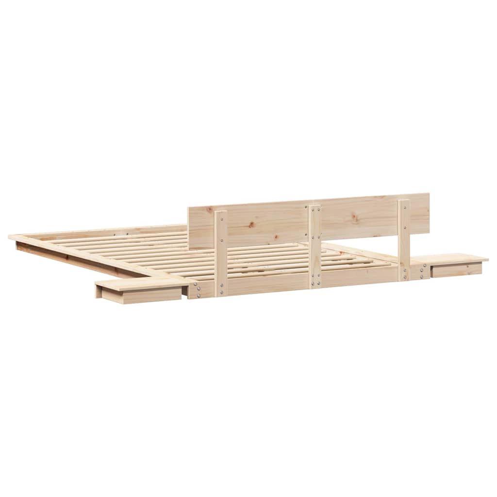 Bettgestell Braun 140 x 190 cm Holz