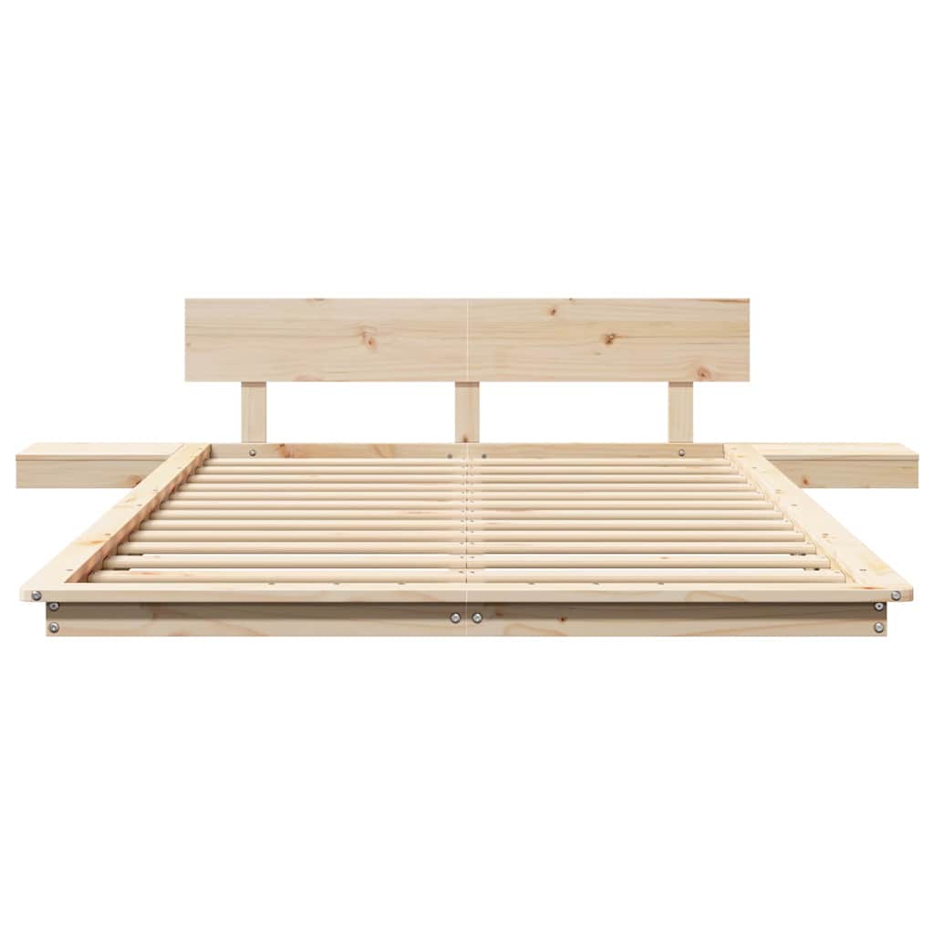 Bettgestell Braun 140 x 190 cm Holz