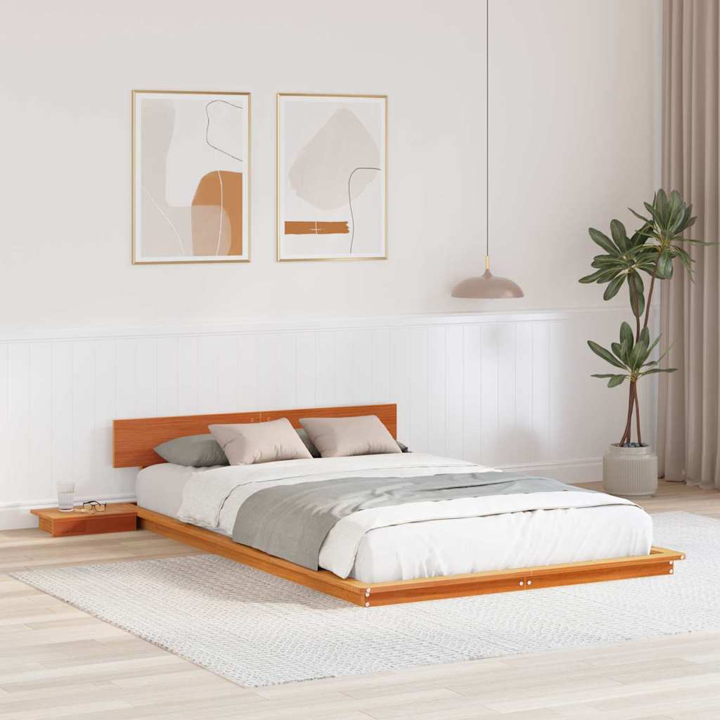 Bettgestell Braun 140 x 190 cm Holz