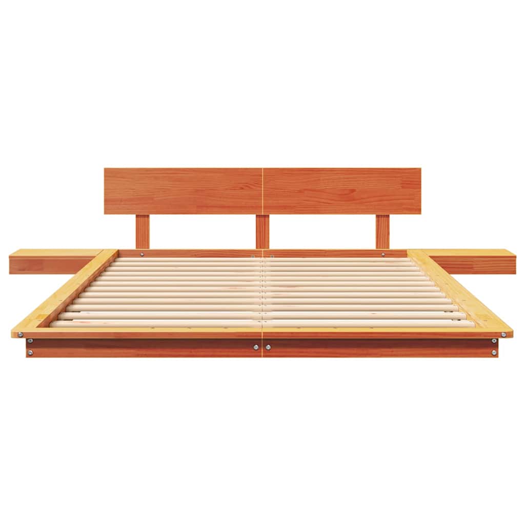 Bettgestell Braun 140 x 190 cm Holz