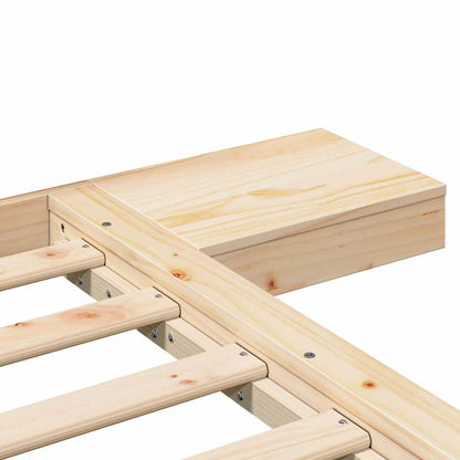 Bettgestell Braun 120 x 190 cm Holz