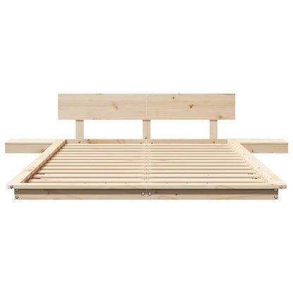 Bettgestell Braun 120 x 190 cm Holz