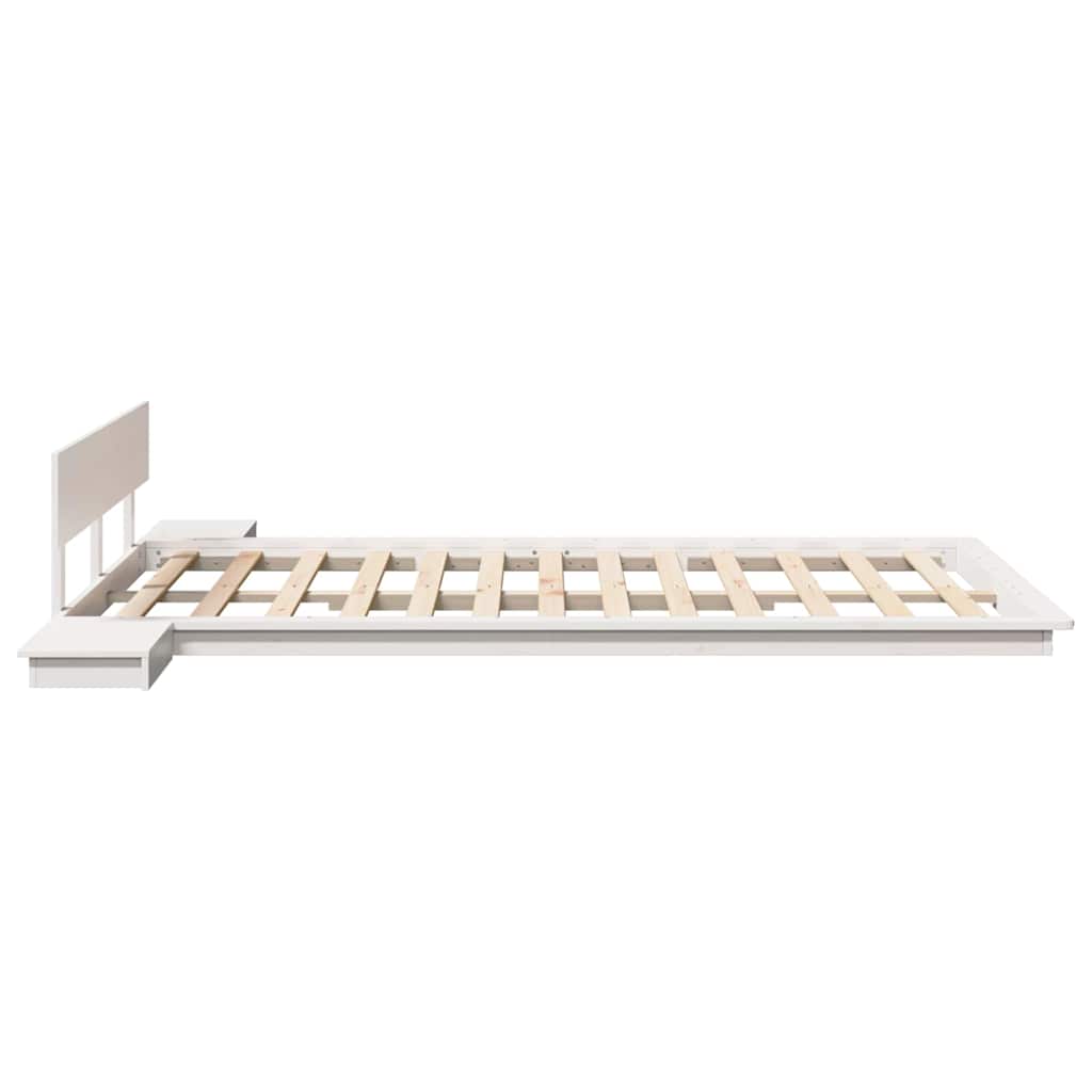 Bettgestell Weiß 120 x 190 cm Holz