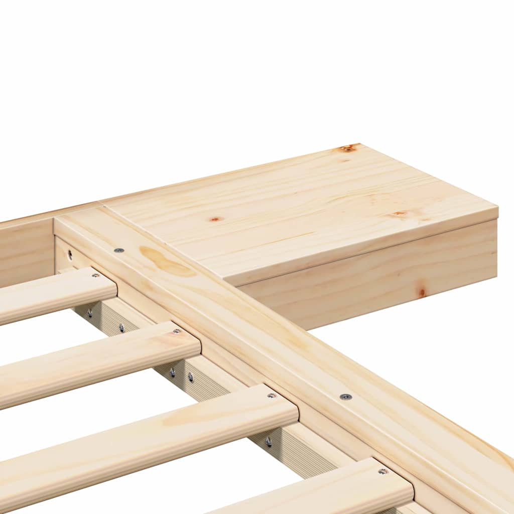 Bettgestell Braun 90 x 190 cm Holz