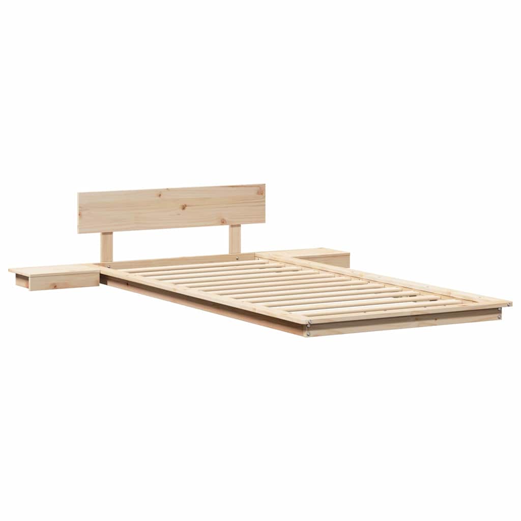 Bettgestell Braun 90 x 190 cm Holz