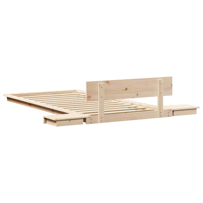 Bettgestell Braun 90 x 190 cm Holz