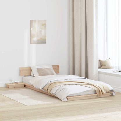 Bettgestell Braun 75 x 190 cm Holz