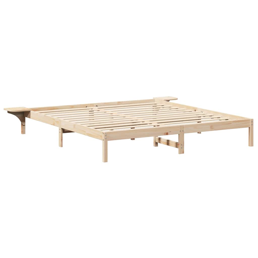 Bettrahmen Natur 180 x 200 cm Massives Kiefernholz
