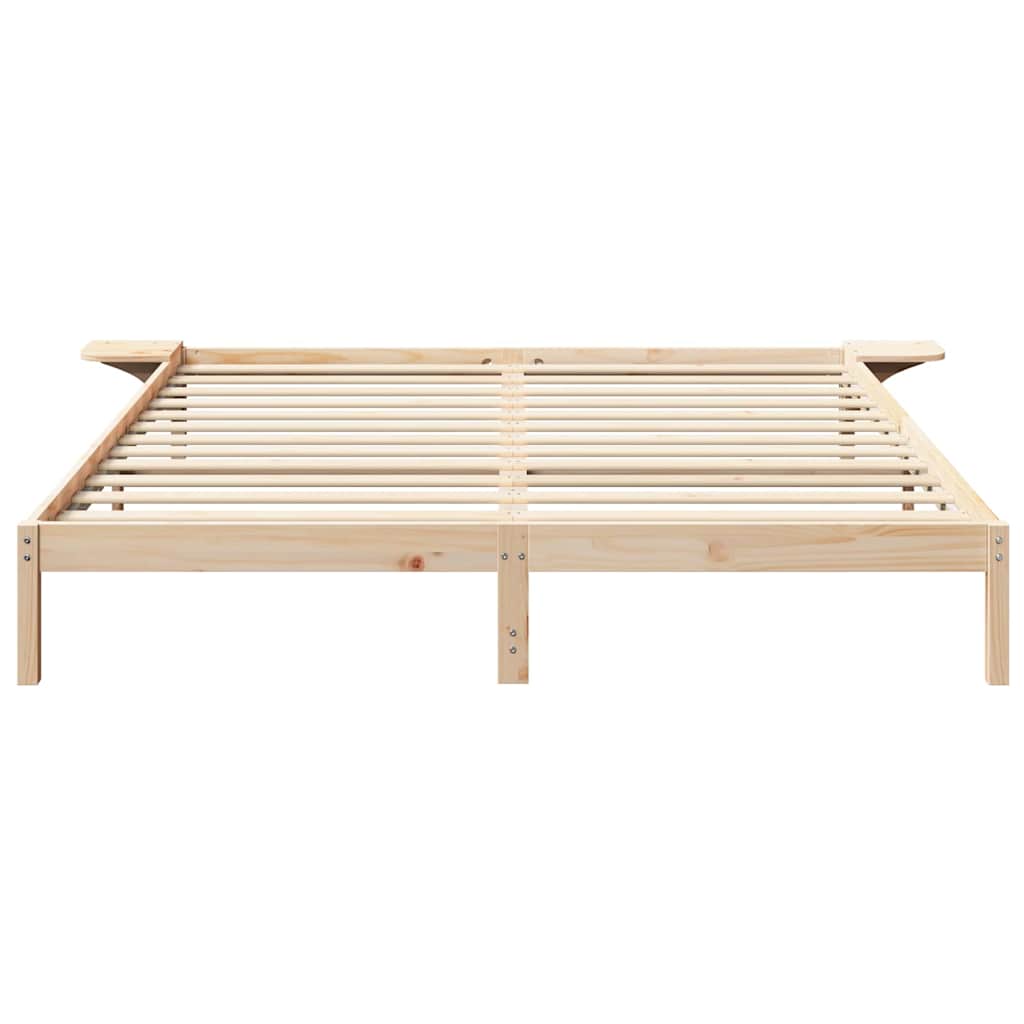 Bettrahmen Natur 180 x 200 cm Massives Kiefernholz