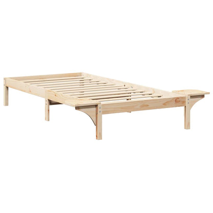 Bettrahmen Natur 100 x 200 cm Massives Kiefernholz