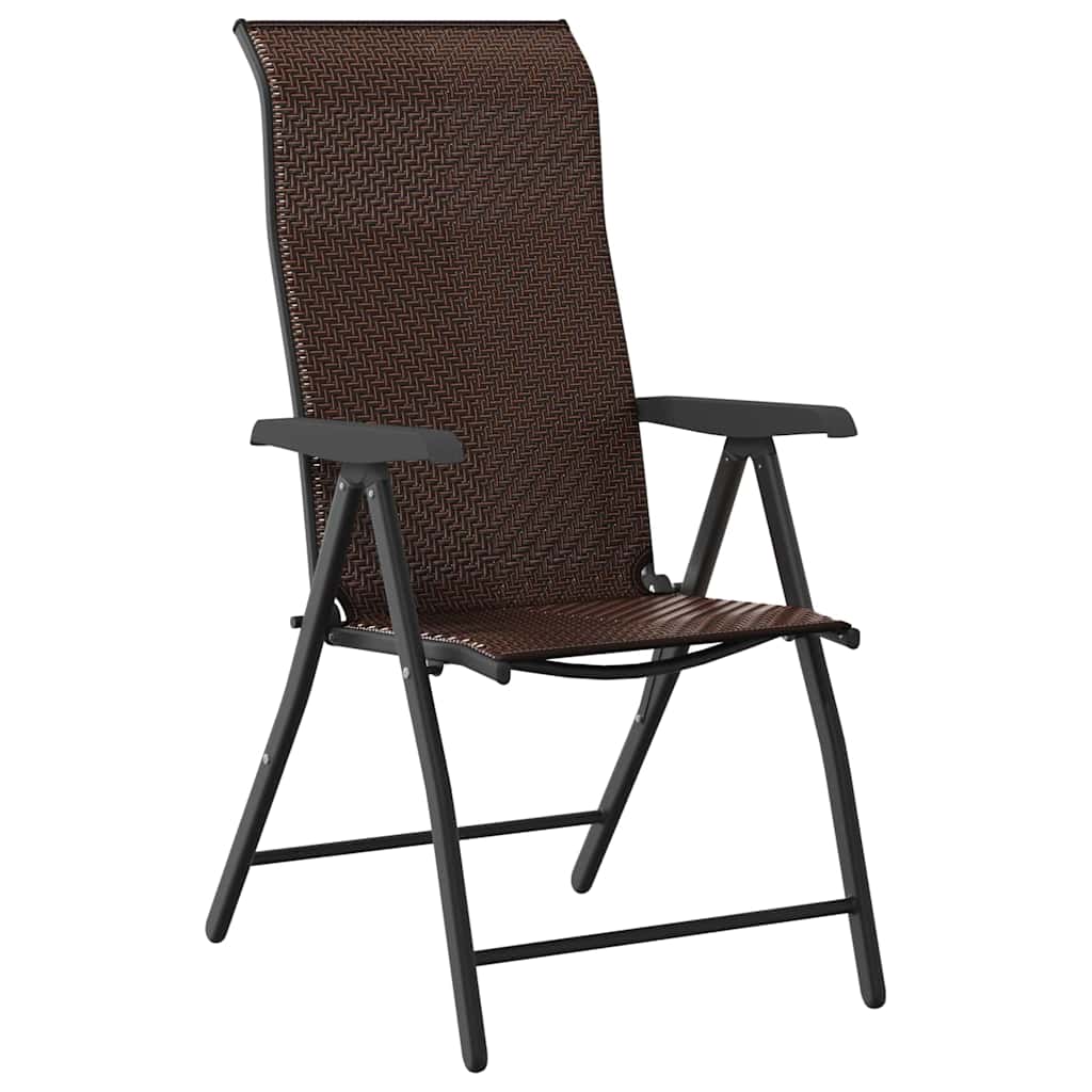 Garten Essgruppe 5 pcs Braun Pulverbeschichteter Stahl