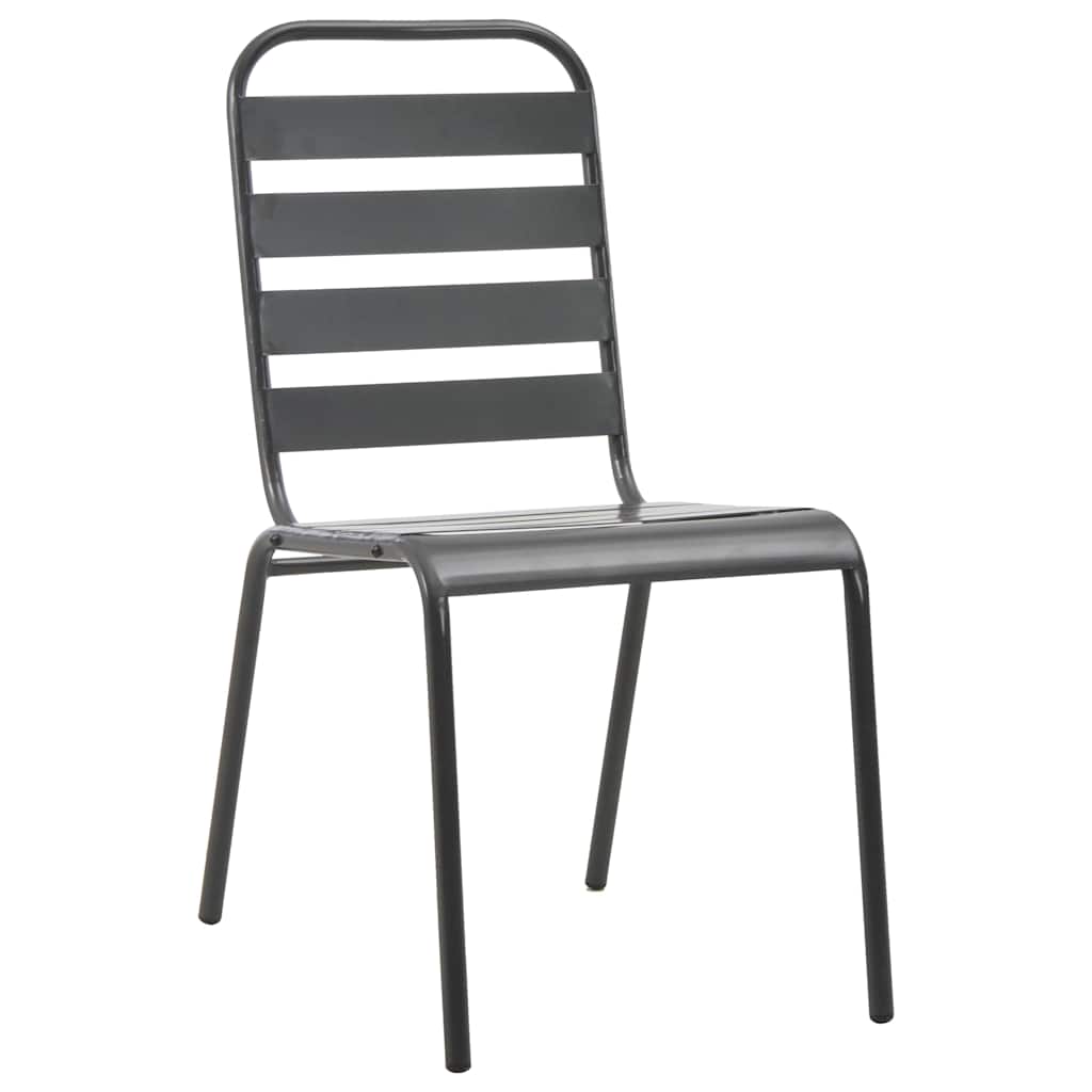 Garten Essgruppe 5 pcs Anthrazit Pulverbeschichteter Stahl