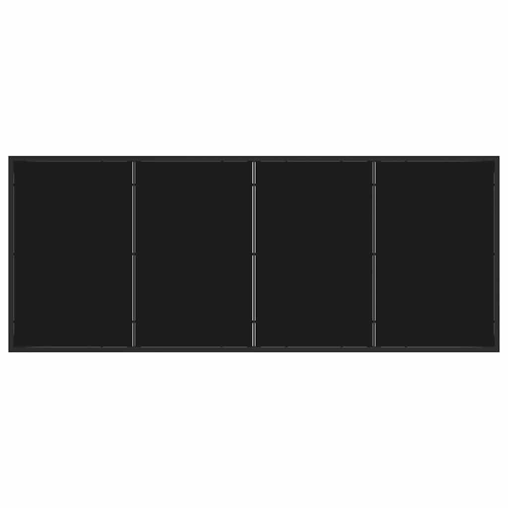 Garten Essgruppe mit Kissen 9 pcs Grau Poly-Rattan