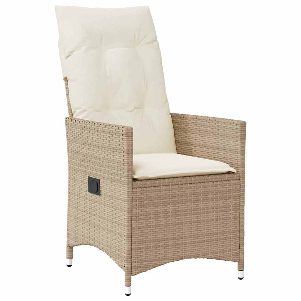 Garten Essgruppe mit Kissen 5 pcs Beige Poly-Rattan