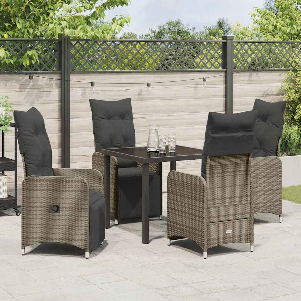 Garten Essgruppe 5 pcs Beige Poly-Rattan