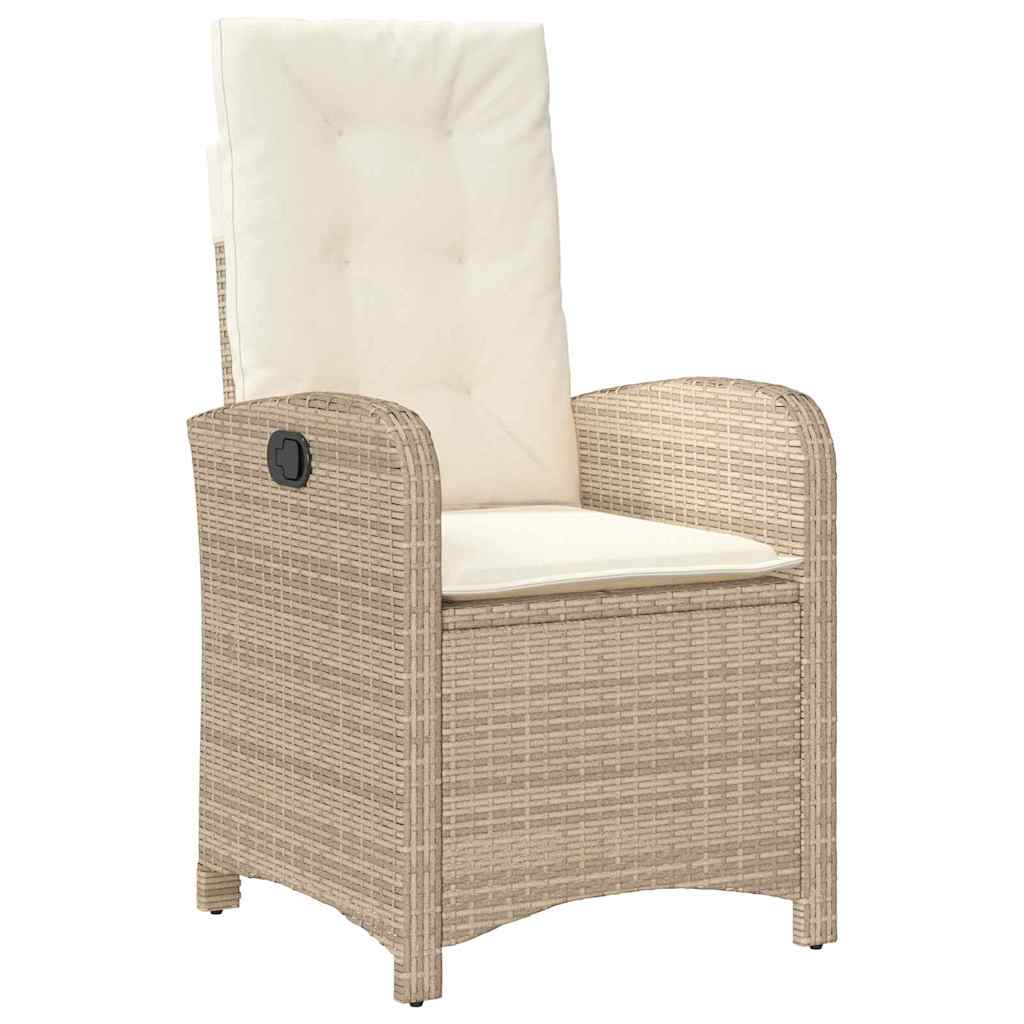 Garten Essgruppe mit Kissen 5 pcs Beige Poly-Rattan