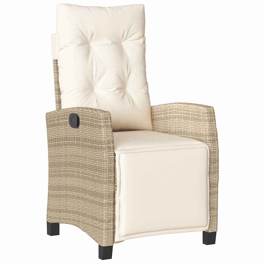 Garten Essgruppe mit Kissen 5 pcs Beige Poly-Rattan