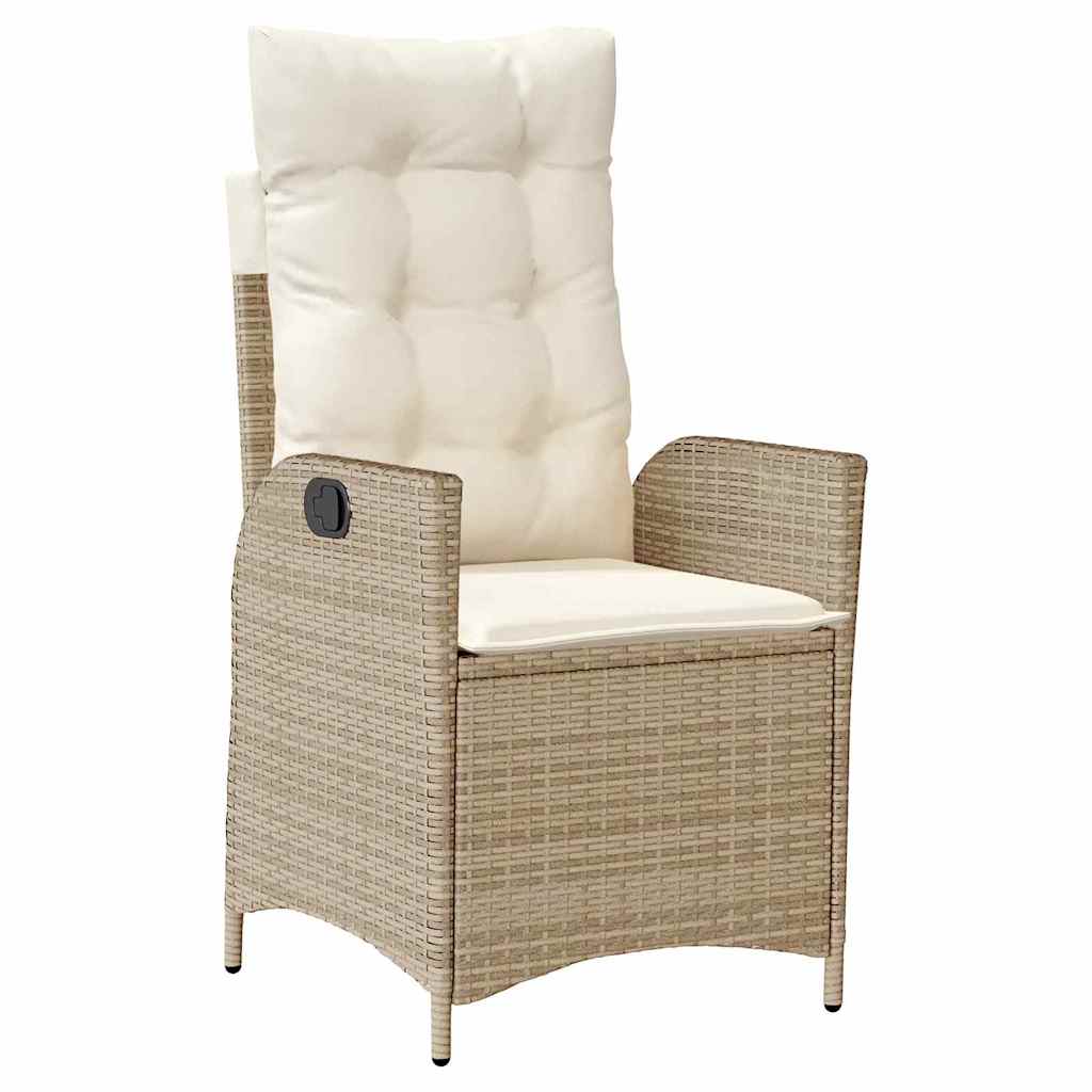 Garten Essgruppe mit Kissen 5 pcs Beige Poly-Rattan
