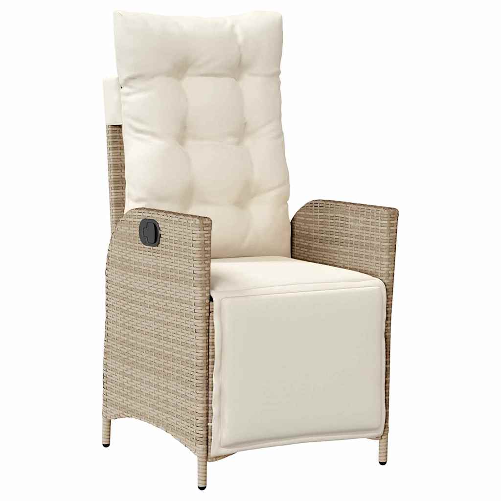 Garten Essgruppe mit Kissen 3 pcs Beige Poly-Rattan