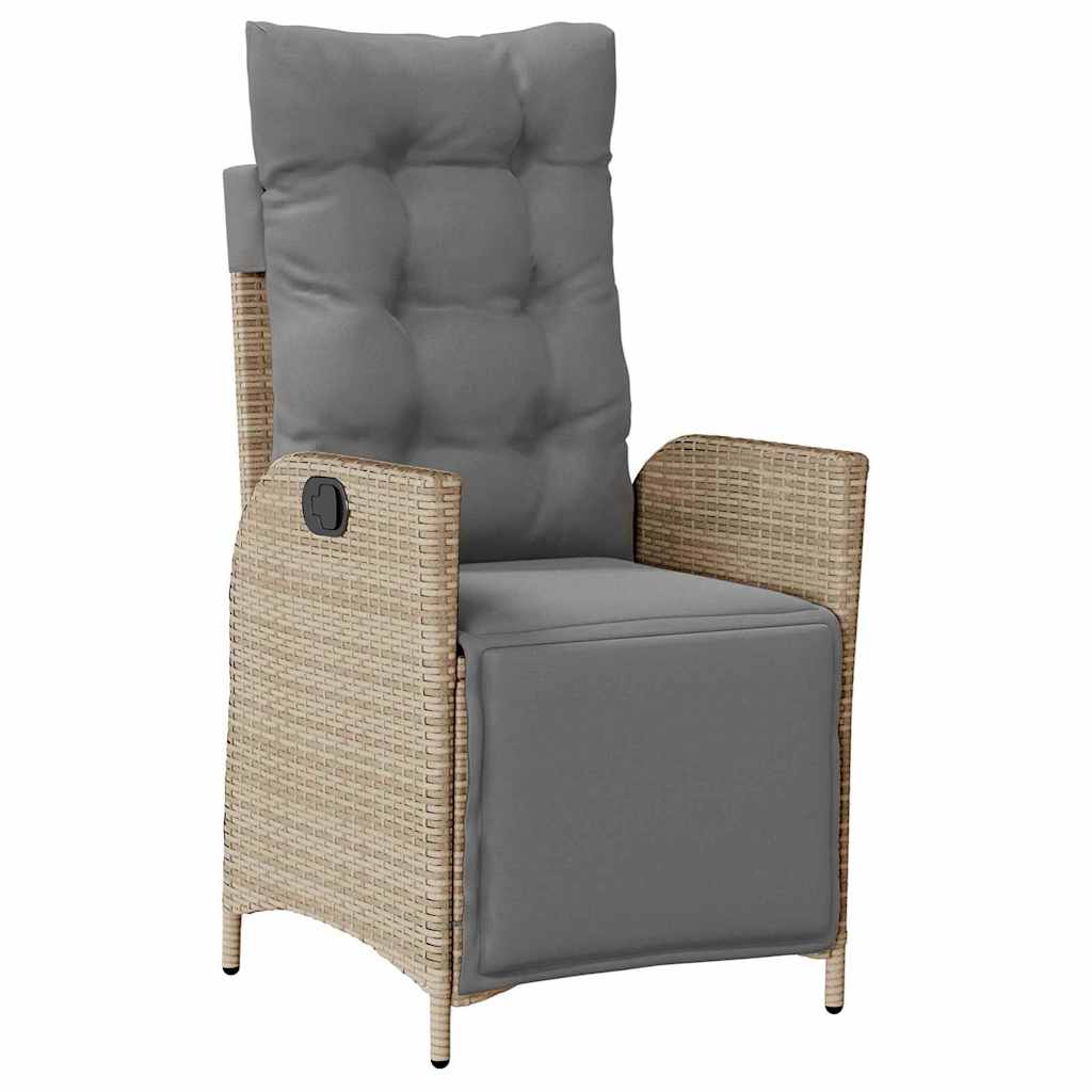 Garten Essgruppe mit Kissen 5 pcs Beige Poly-Rattan