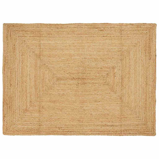 Teppich Beige 140 x 200 cm Jute