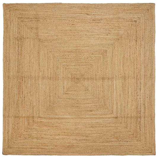 Teppich Beige 300 x 300 cm Jute