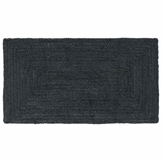 Bereichsteppiche Rechtwinklig Dunkelgrau 60 x 110 cm Jute