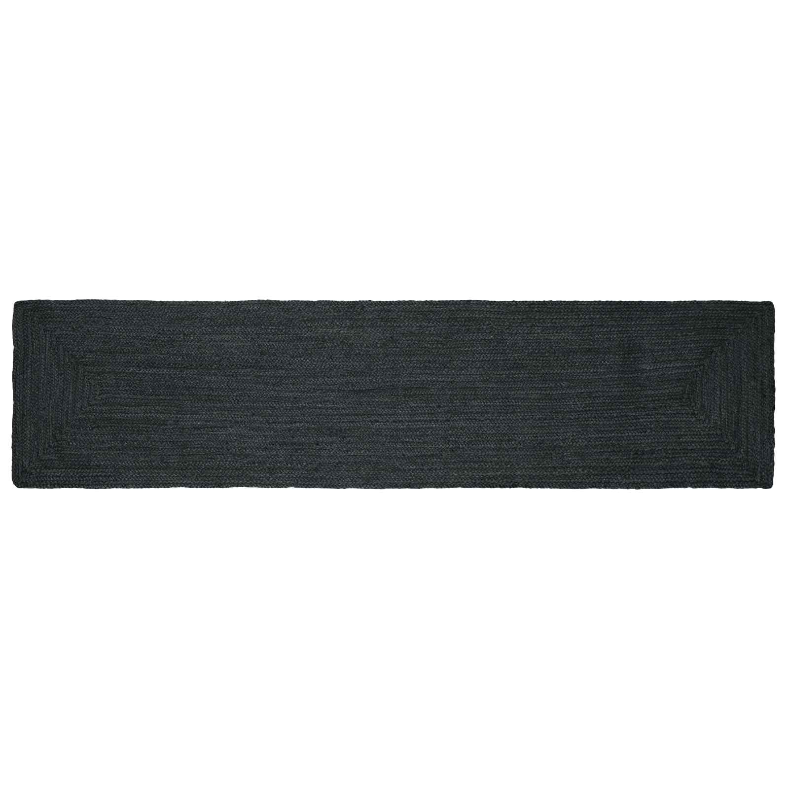 Bereichsteppiche Rechtwinklig Dunkelgrau 60 x 200 cm Jute