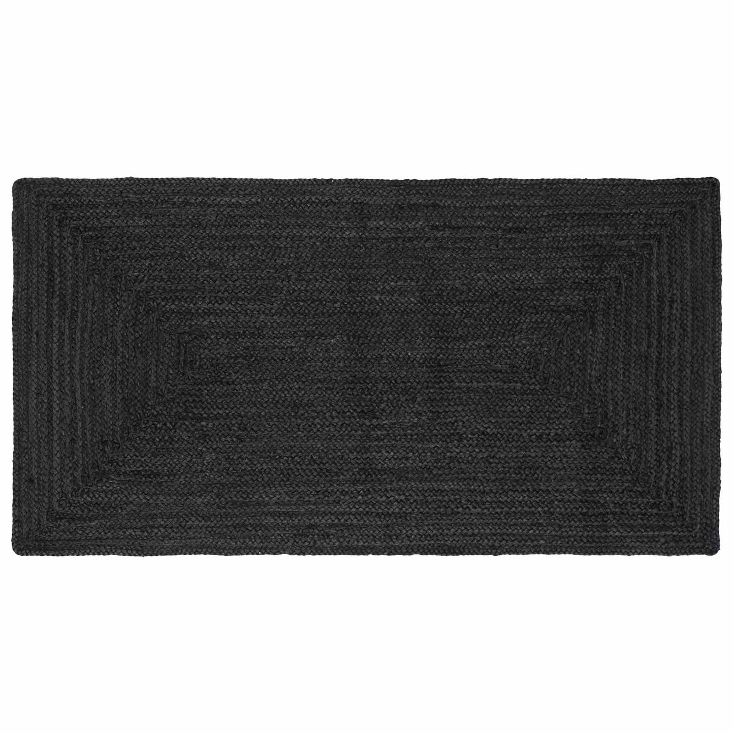 Bereichsteppiche Rechtwinklig Dunkelgrau 80 x 150 cm Jute