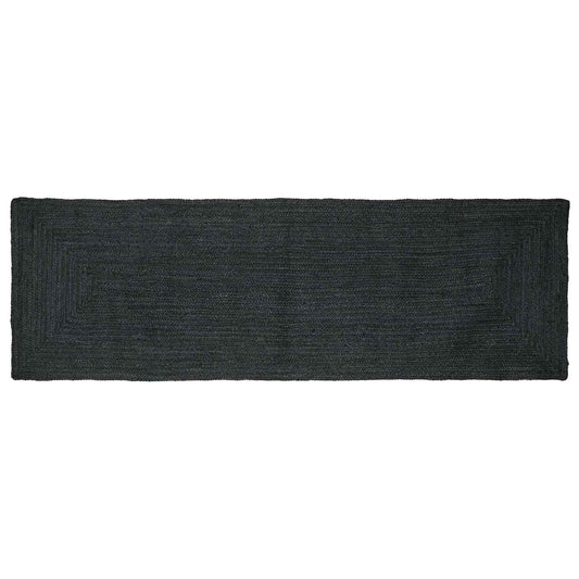 Bereichsteppiche Rechtwinklig Dunkelgrau 80 x 200 cm Jute