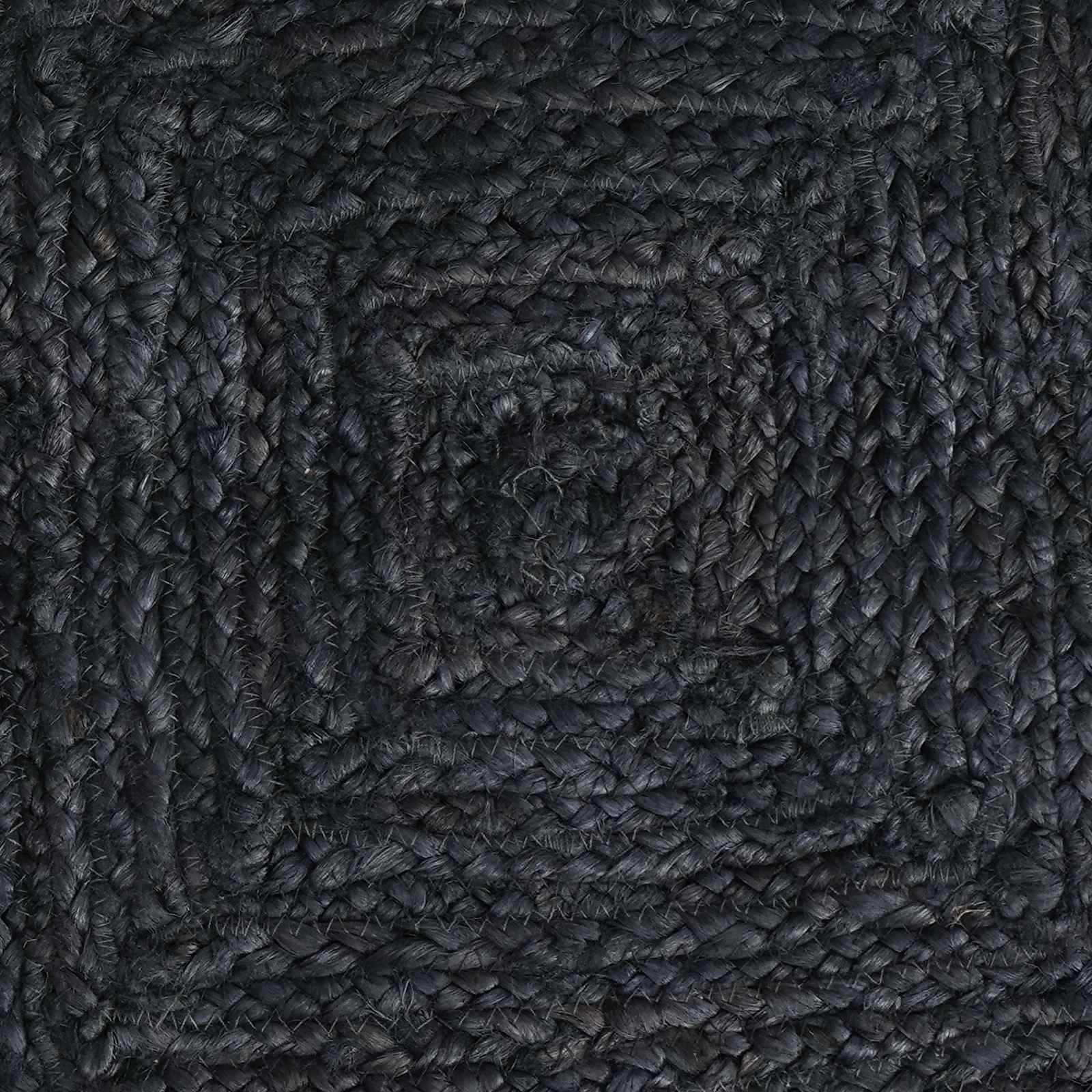 Bereichsteppiche Rechtwinklig Dunkelgrau 120 x 120 cm Jute