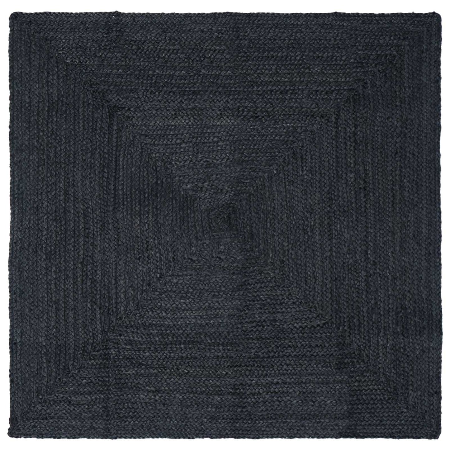 Bereichsteppiche Quadratisch Dunkelgrau 200 x 200 cm Jute