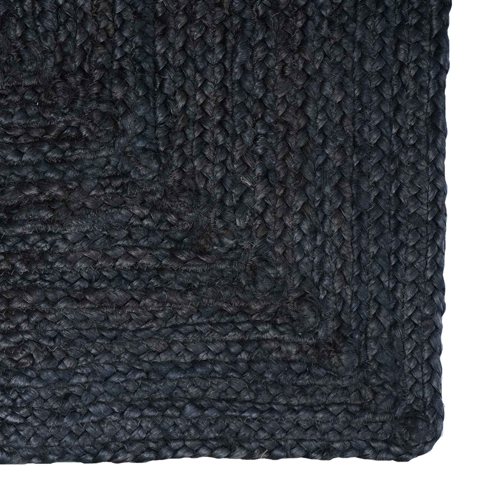 Bereichsteppiche Quadratisch Dunkelgrau 240 x 240 cm Jute