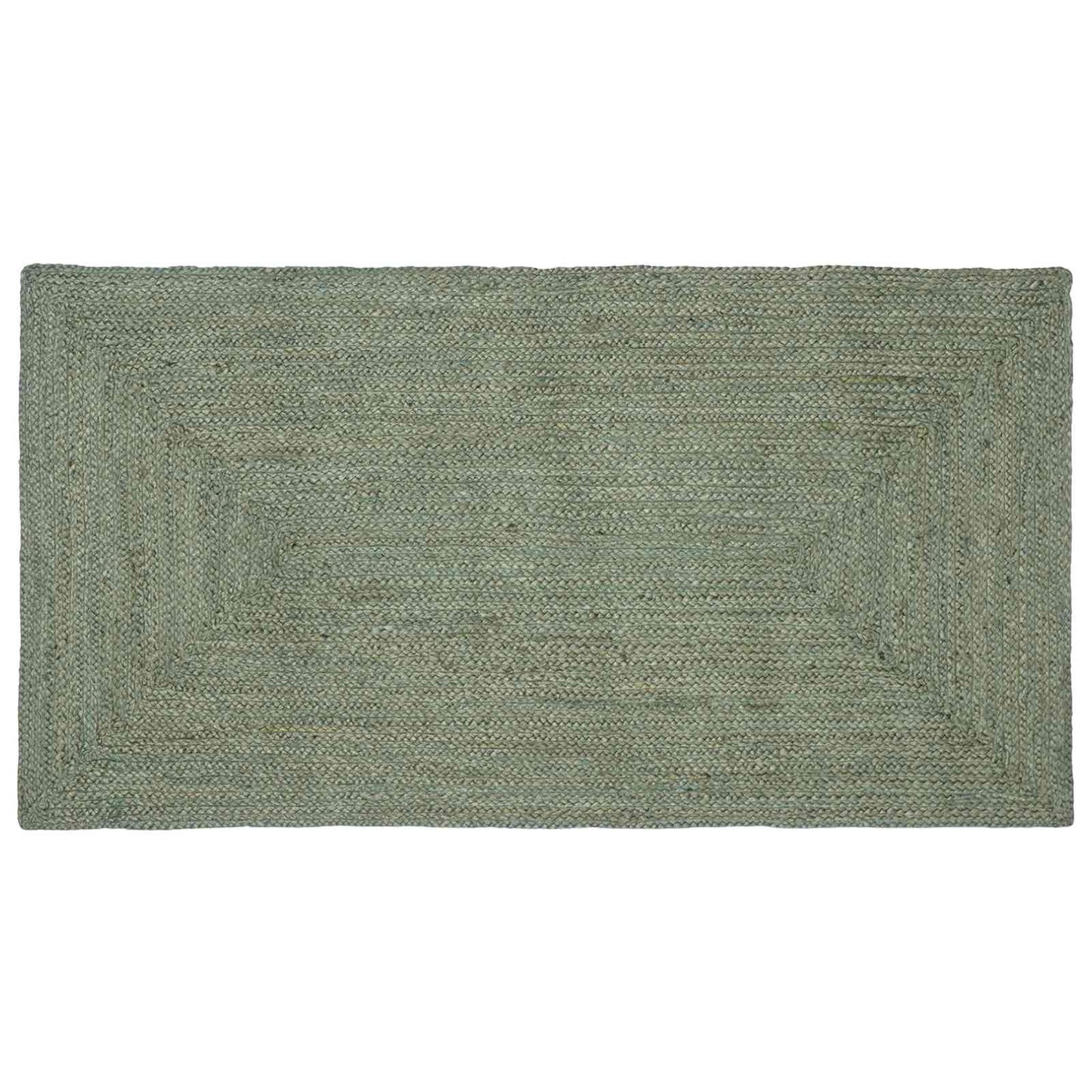 Bereichsteppiche Rechtwinklig Olive Grün 60 x 110 cm Jute
