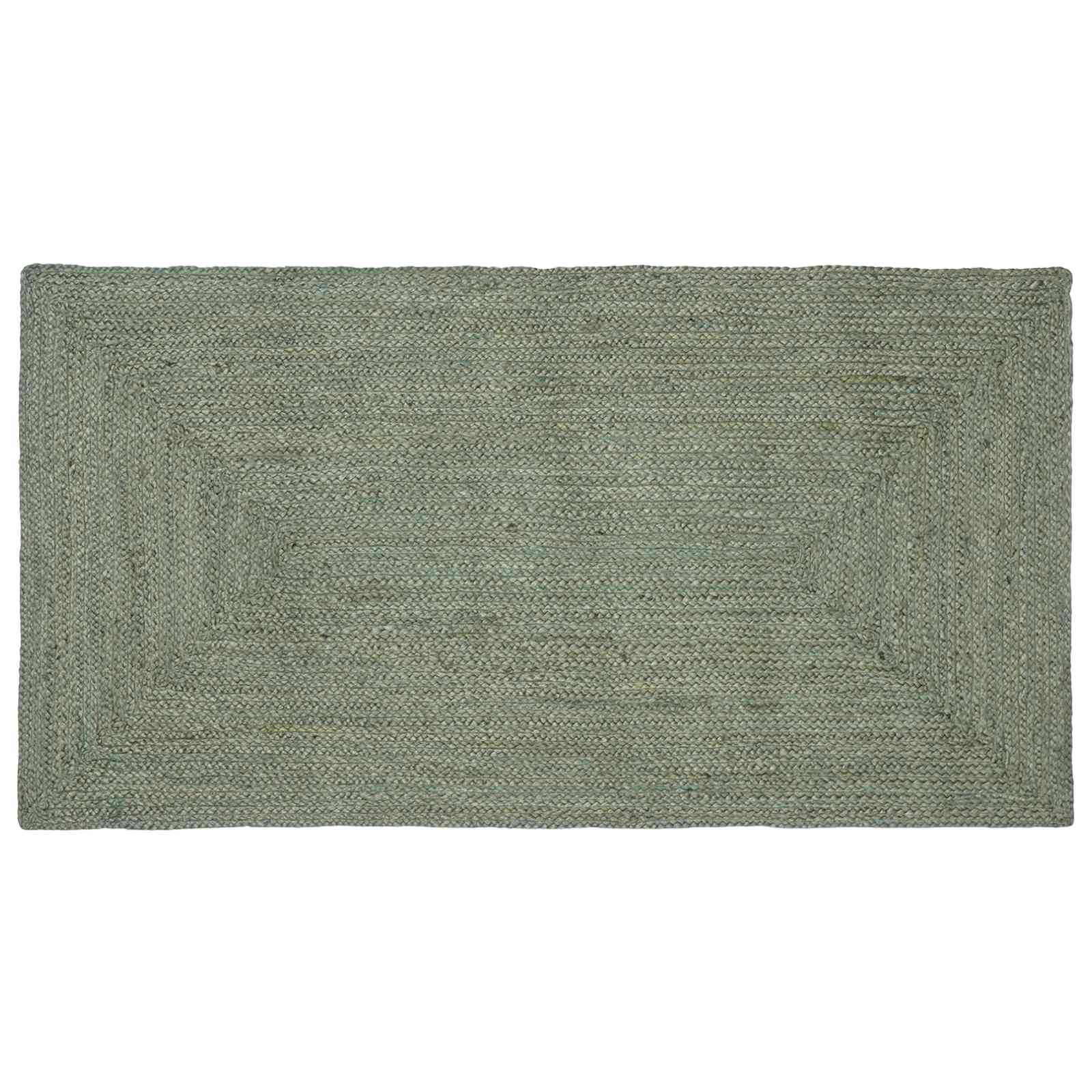 Bereichsteppiche Rechtwinklig Olive Grün 60 x 110 cm Jute