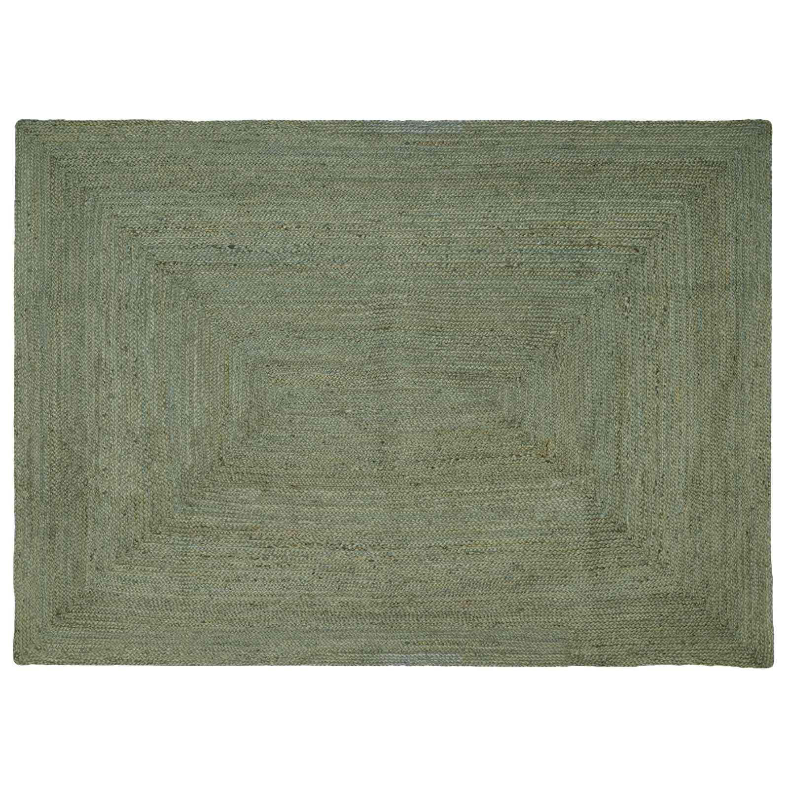 Bereichsteppiche Rechtwinklig Olive Grün 200 x 290 cm Jute