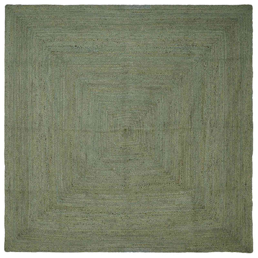 Bereichsteppiche Quadratisch Olive Grün 240 x 240 cm Jute