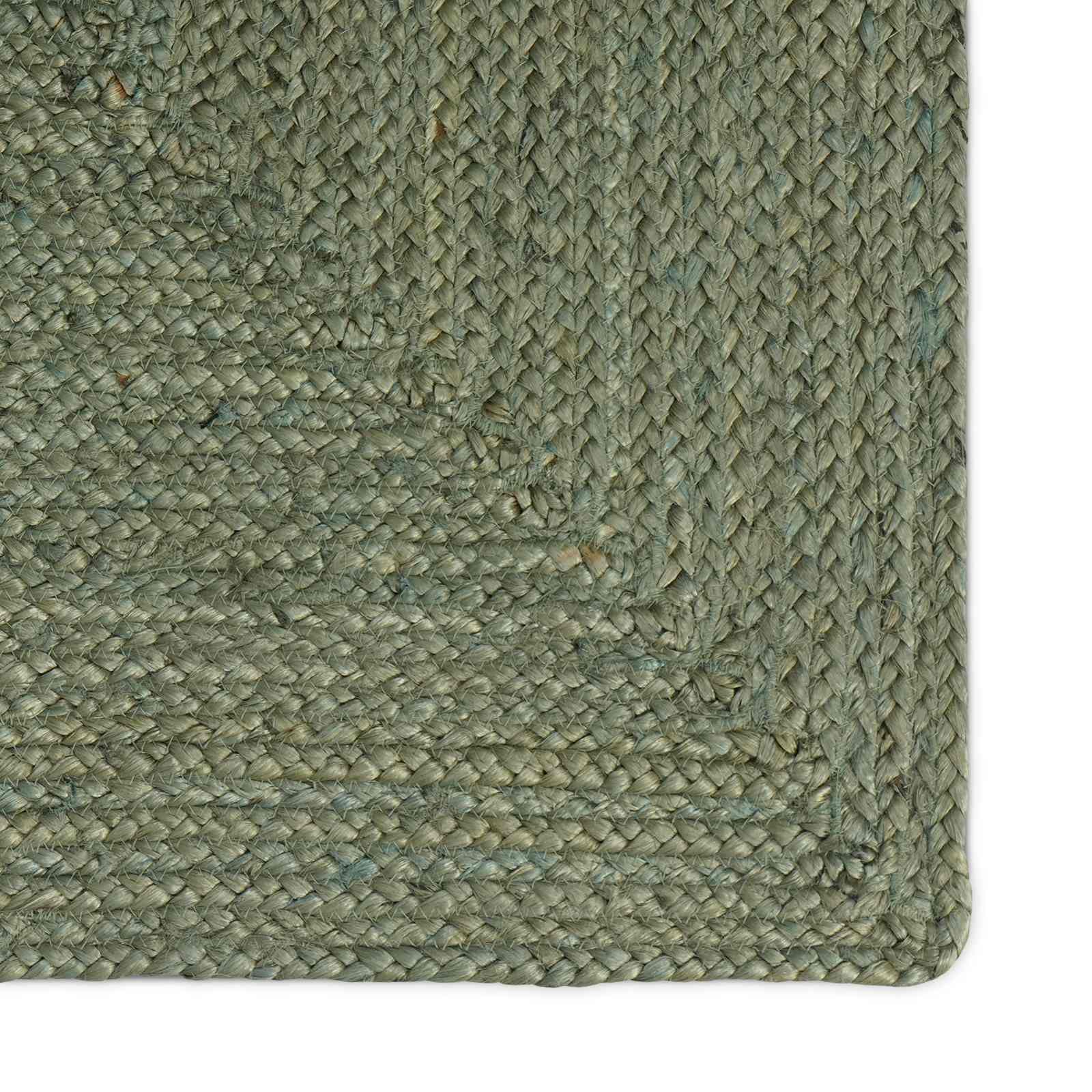 Bereichsteppiche Rechtwinklig Olive Grün 240 x 340 cm Jute
