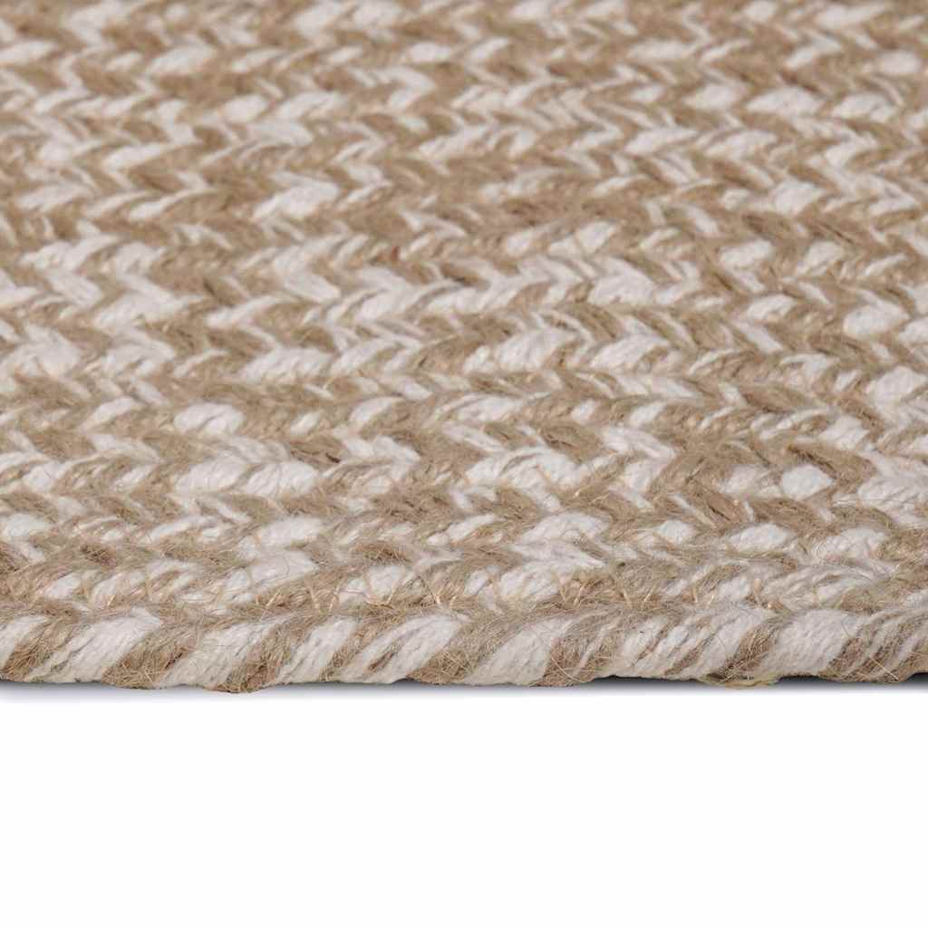 Bereichsteppiche Natürlich und Weiß 80 x 200 cm Jute