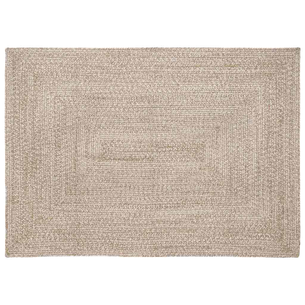 Bereichsteppiche Natürlich und Weiß 120 x 170 cm Jute