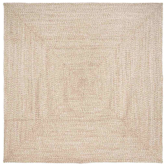 Bereichsteppiche Natürlich und Weiß 240 x 240 cm Jute