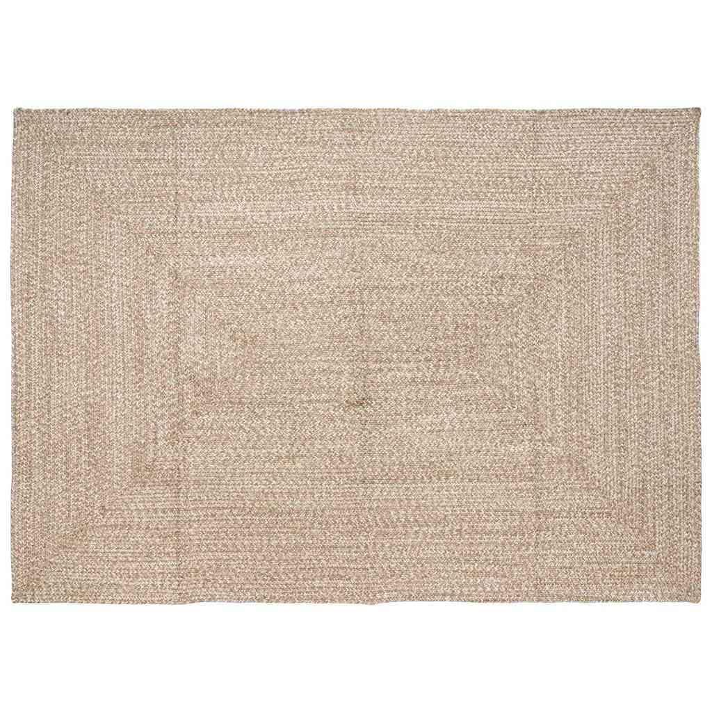 Bereichsteppiche Natürlich und Weiß 240 x 340 cm Jute