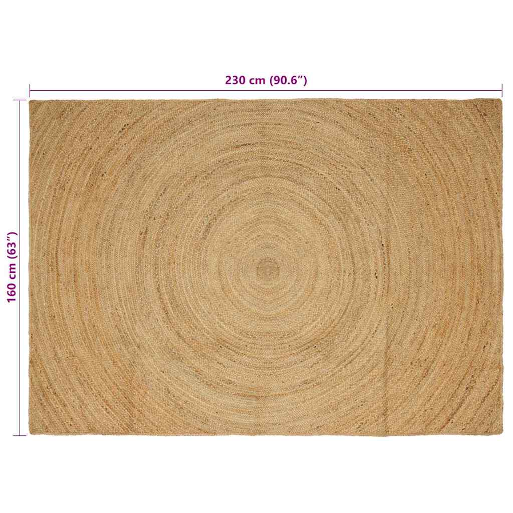 Bereichsteppiche Natur 160 x 230 cm Jute