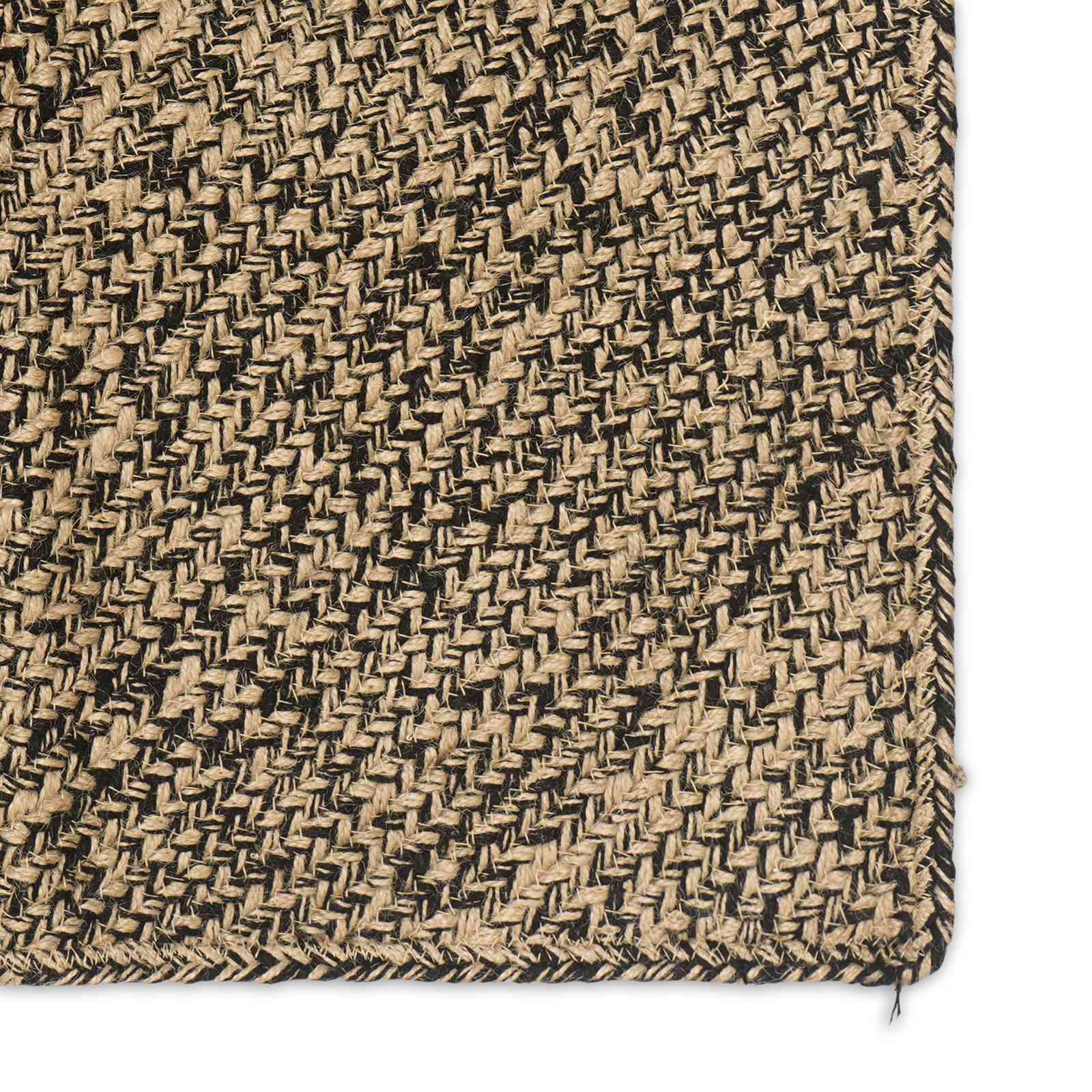 Bereichsteppiche Natürlich und Schwarz 120 x 120 cm Jute