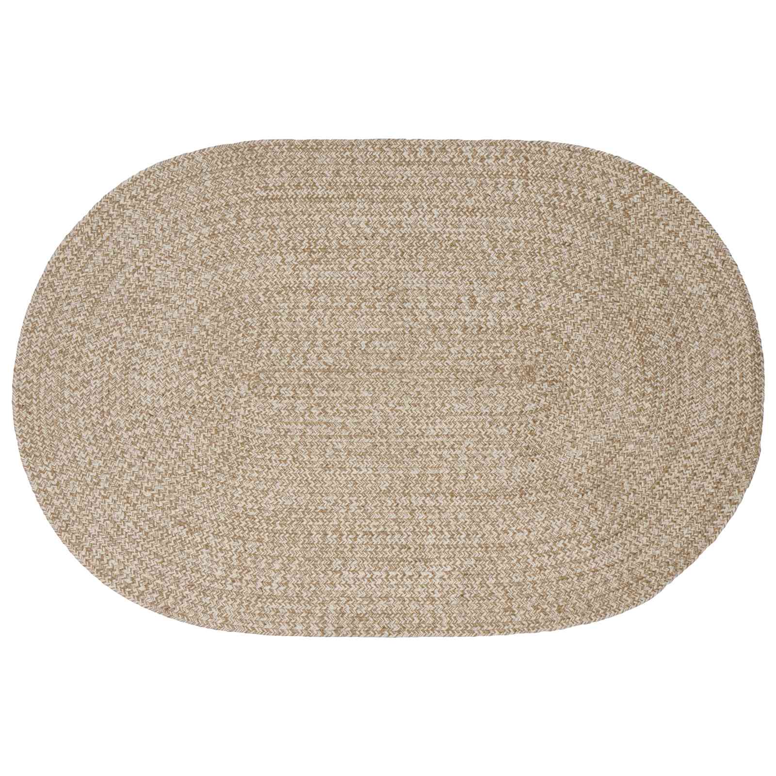 Bereichsteppiche Weiß 122 x 183 cm Jute